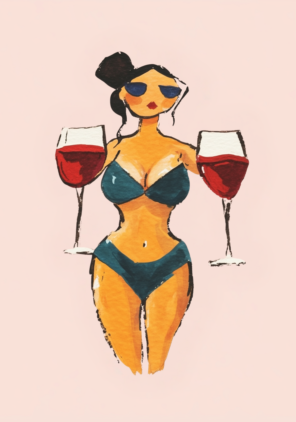 Wine Babe Poster