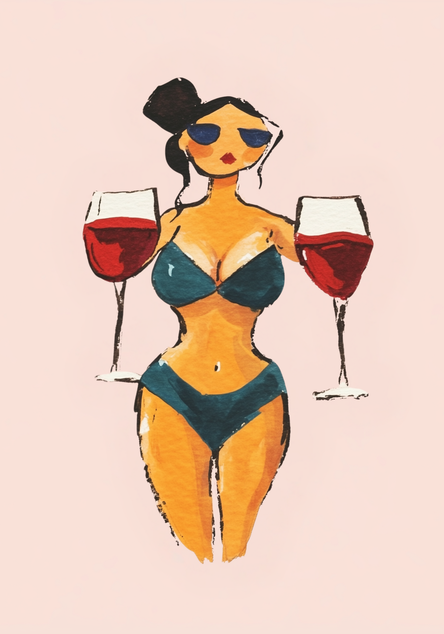 Wine Babe Poster