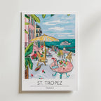 St. Tropez Seaside Terrace Poster