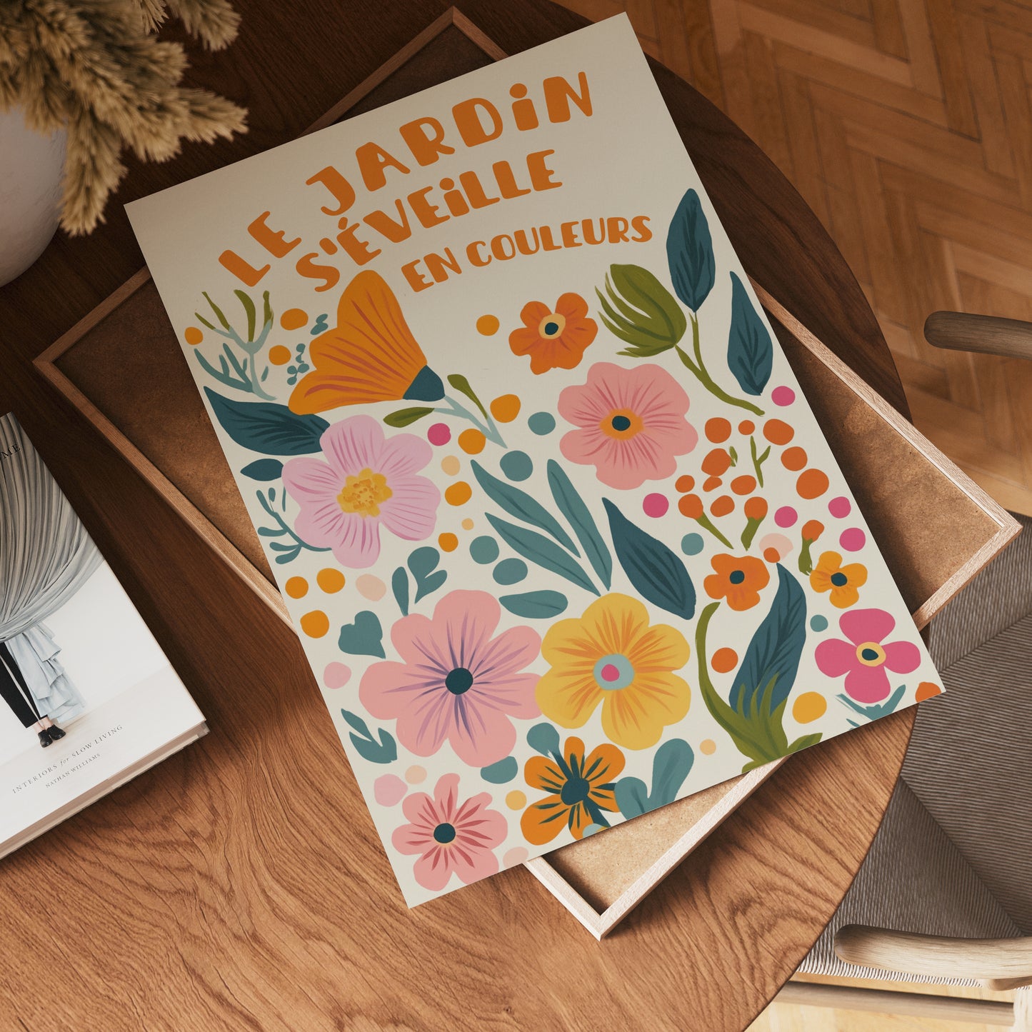 Floral garden poster