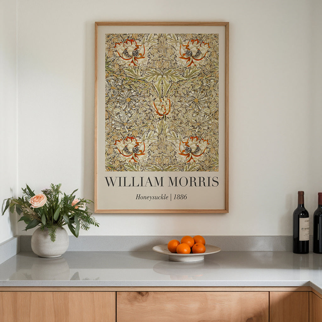 William Morris Honeysuckle 1886 Poster