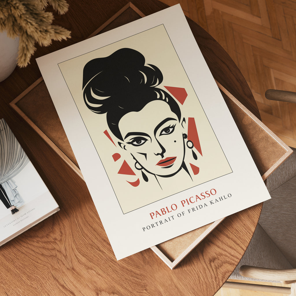 Picasso Portrait Of Frida Kahlo Poster
