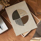 Abstract Face Circle Poster