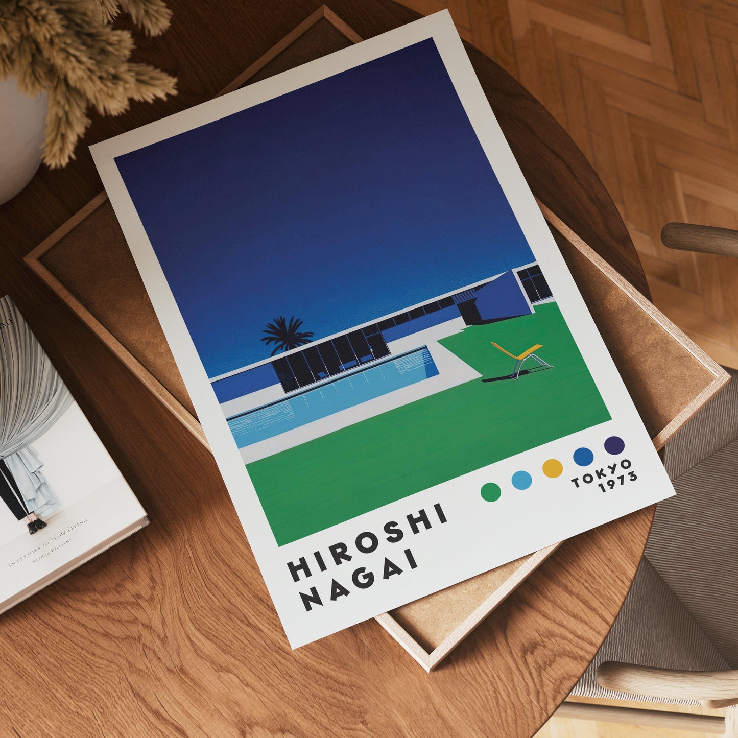 Hiroshi Nagai Minimalist Poolside Poster