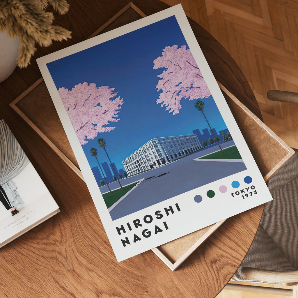 Hiroshi Nagai Cherry Blossom Avenue Poster