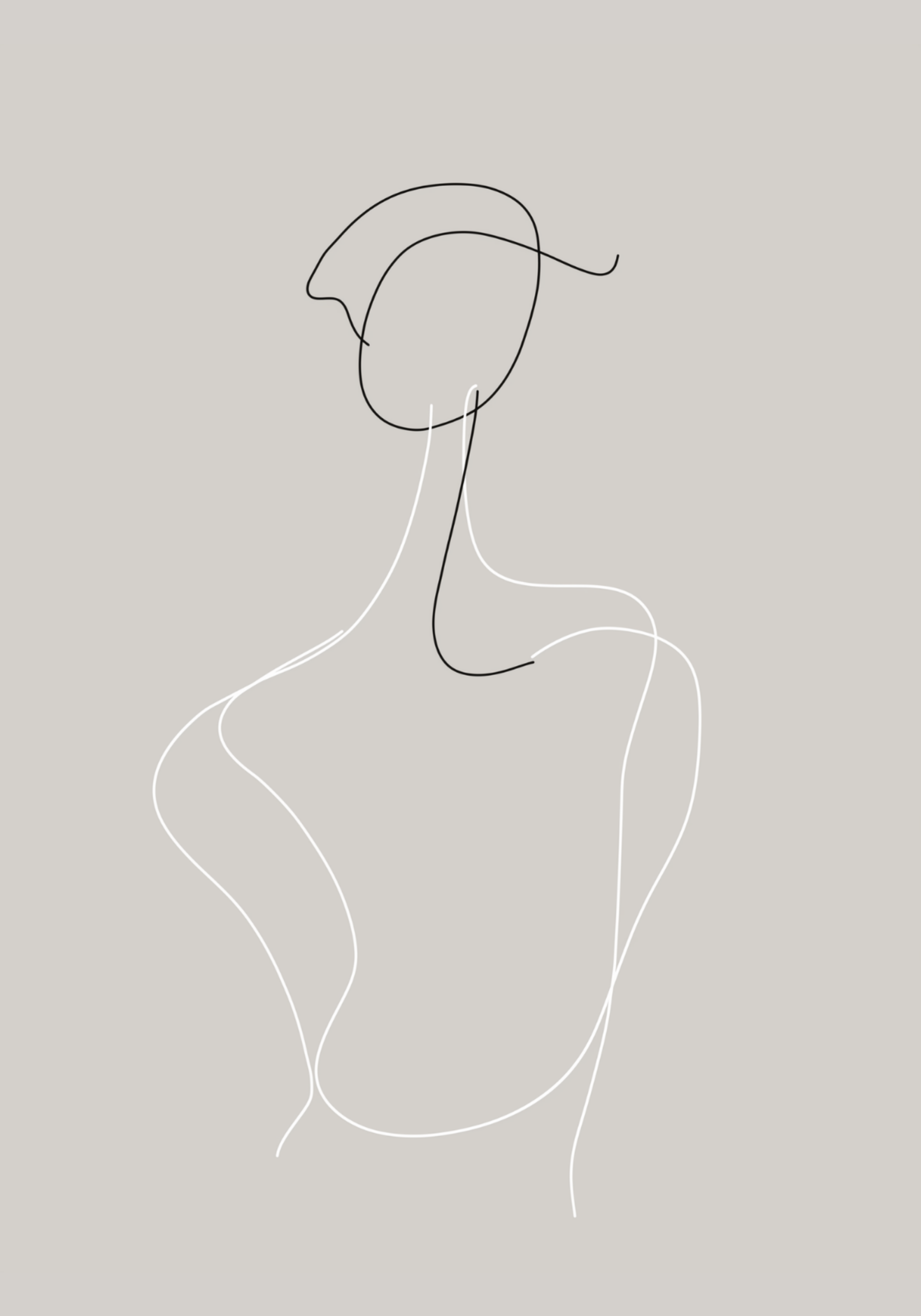 Elegant Contour Poster