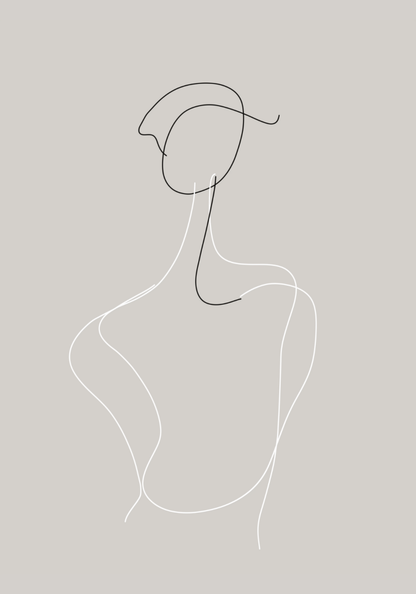 Elegant Contour Poster