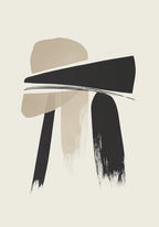 Abstract Brushstroke Art Poster