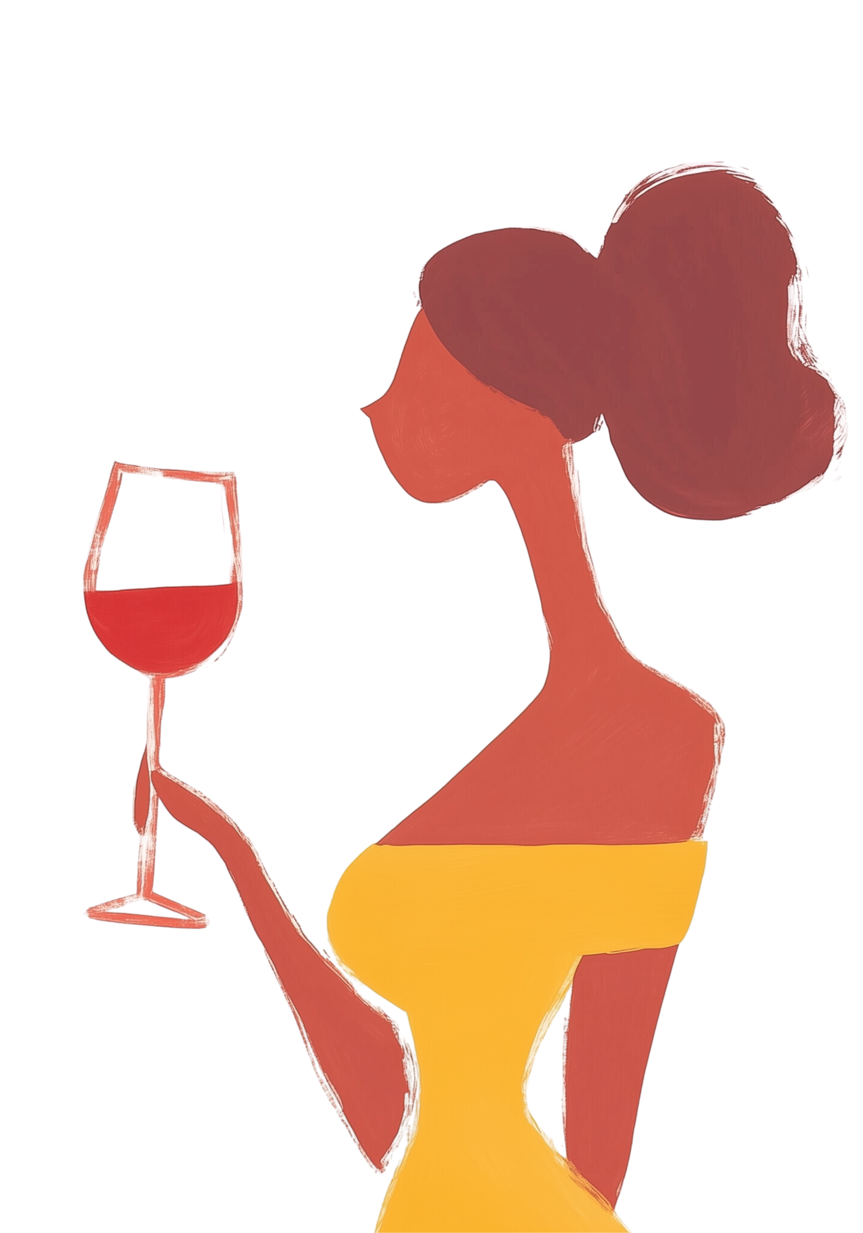 Lady in Yellow Poster