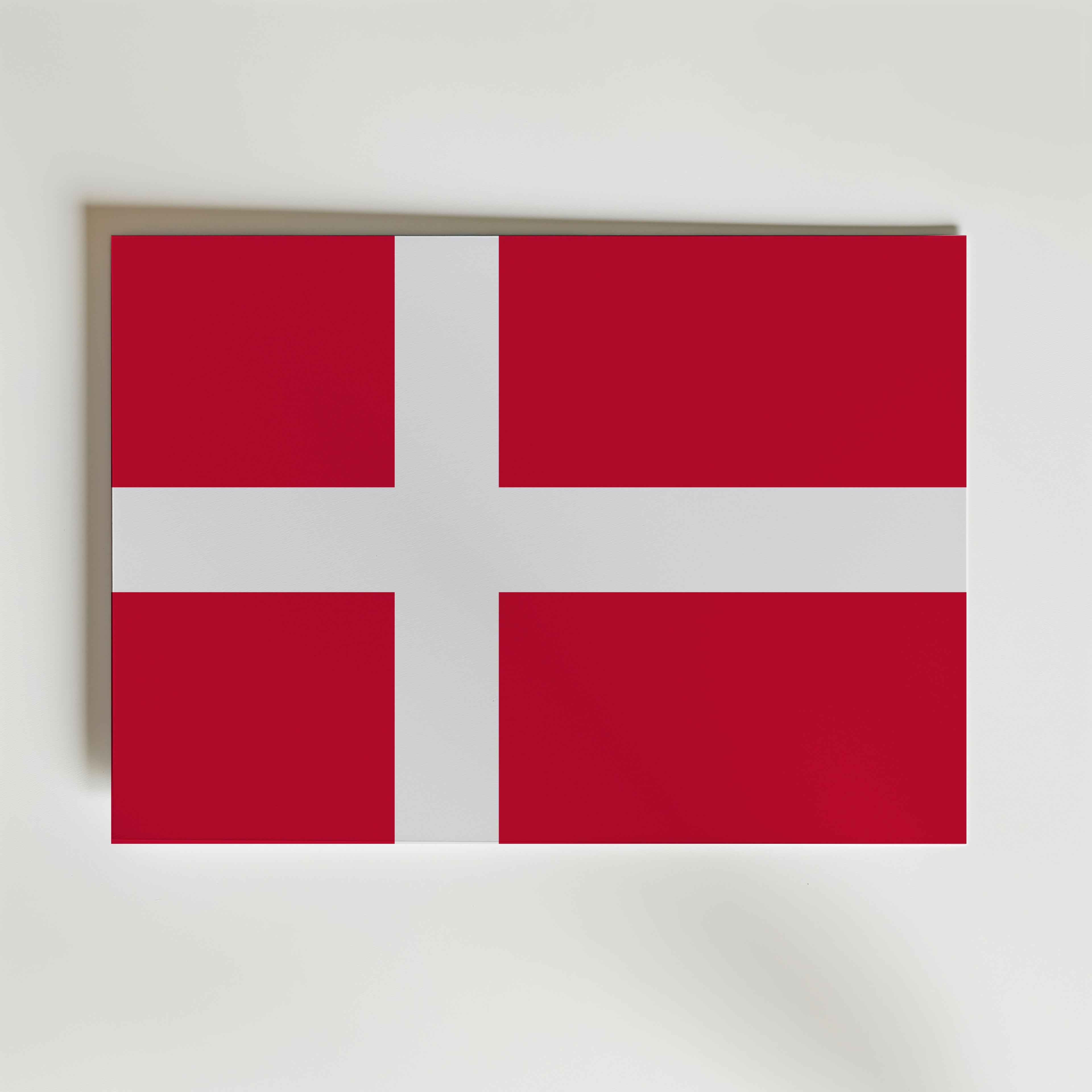 Denmark National Flag Poster affisch – poster till väggdekoration – köp online hos Bozetto