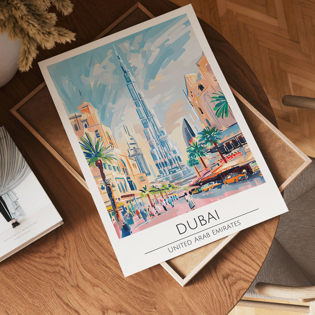 Dubai Skyline Mirage Poster