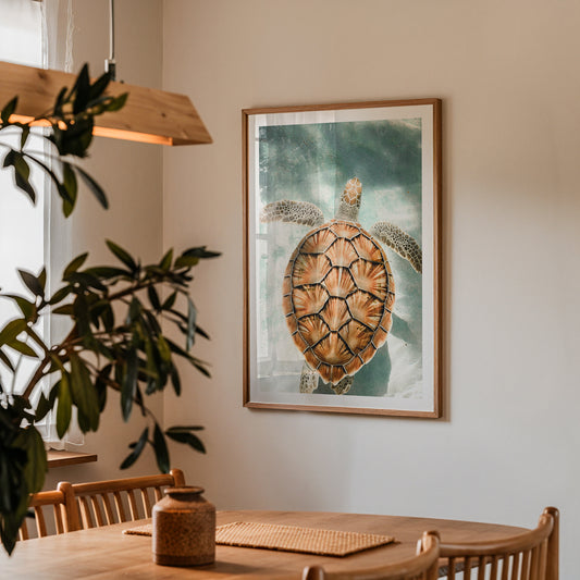 Ocean Turtle Escape Poster