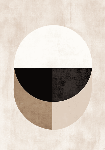 Abstract Round Shapes Poster