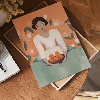 Woman with Oranges Poster