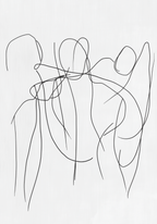 Dancing Line Figures Poster