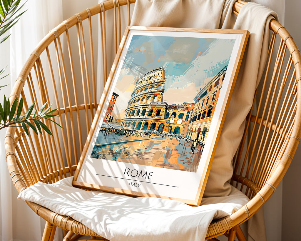 Rome Colosseum Reflections Poster