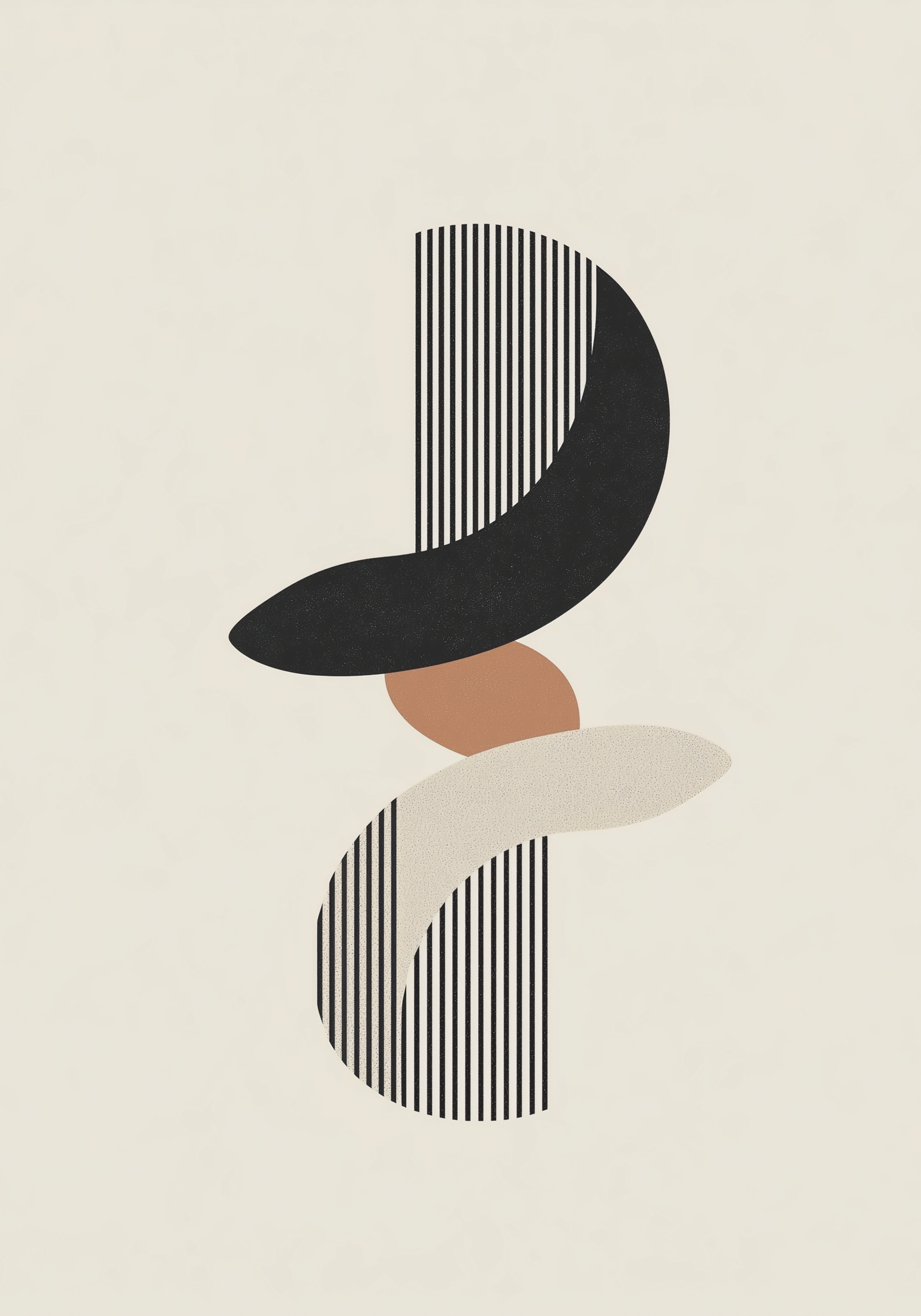 Modern Shapes Rhythm Poster
