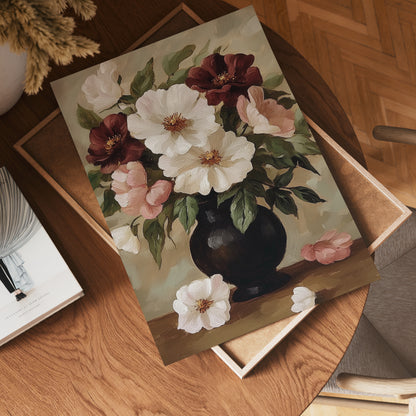Floral oil painting No.2 Poster