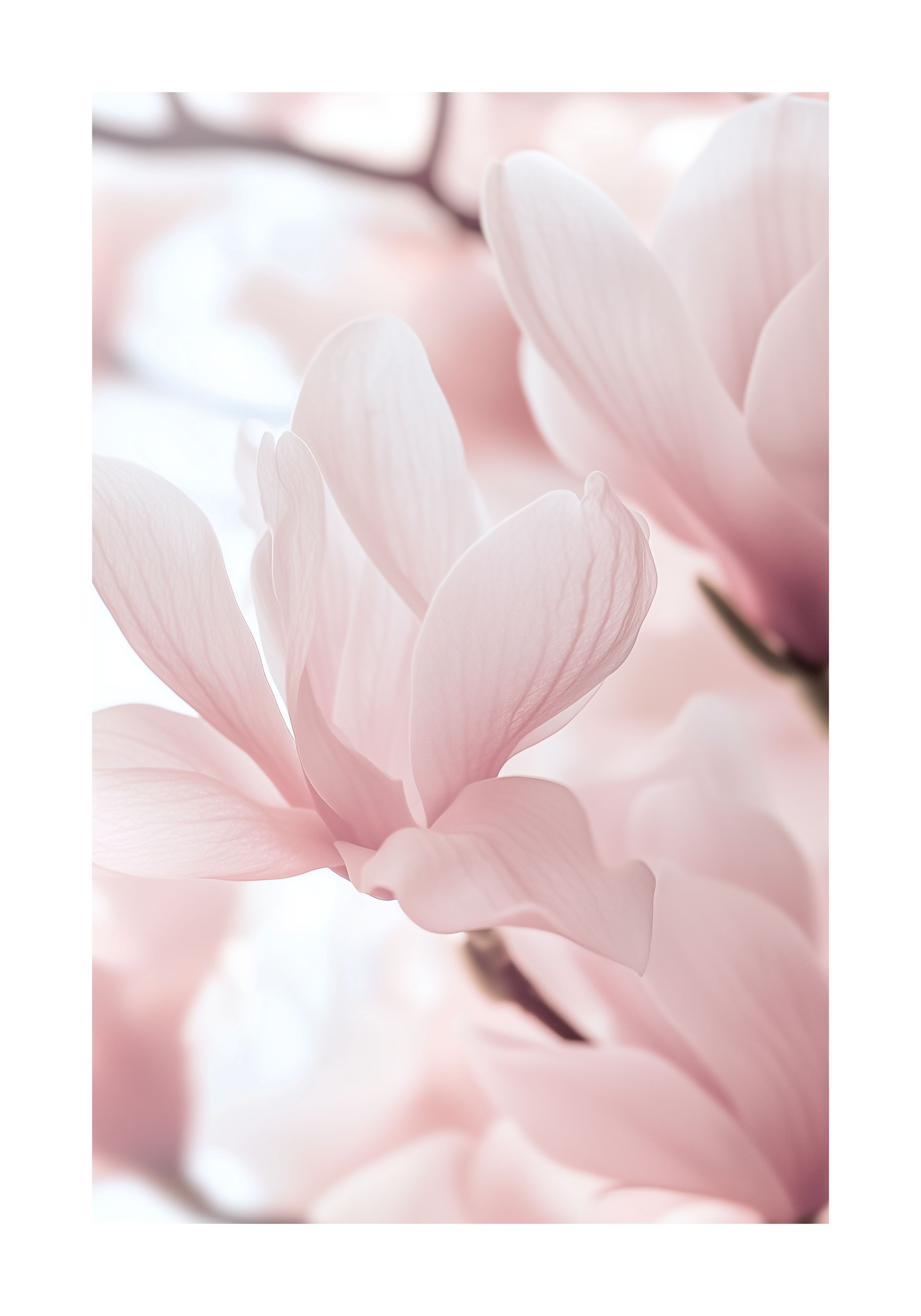 Blush Pink in Bloom Poster