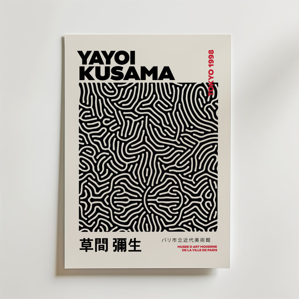 Yayoi Kusama Infinity Lines Poster