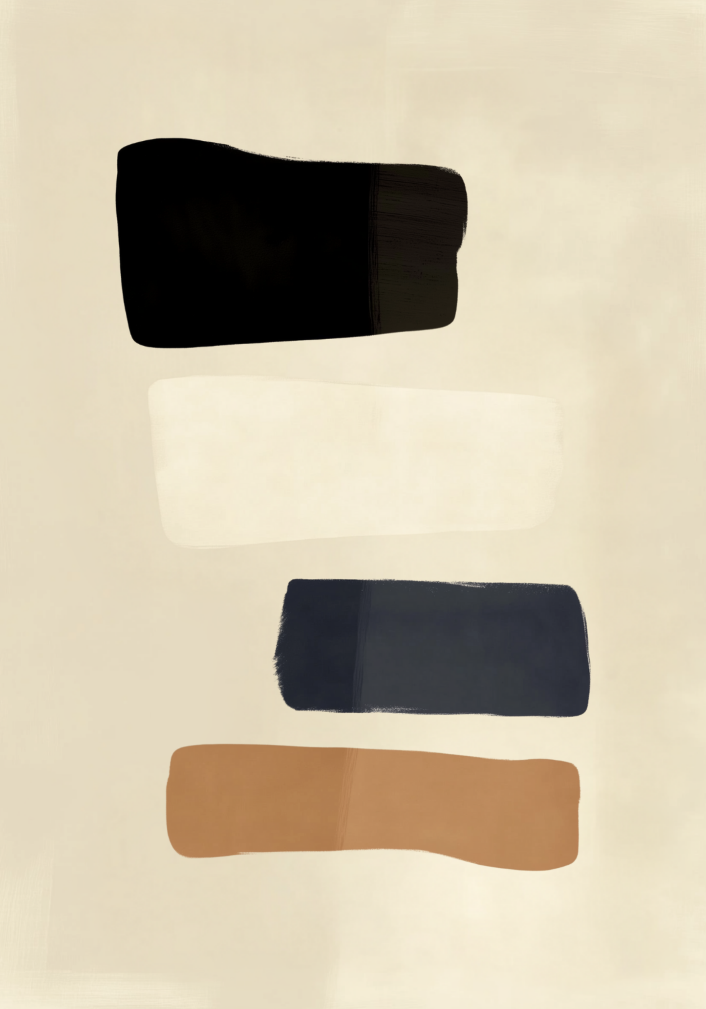 Earth Tone Blocks Poster