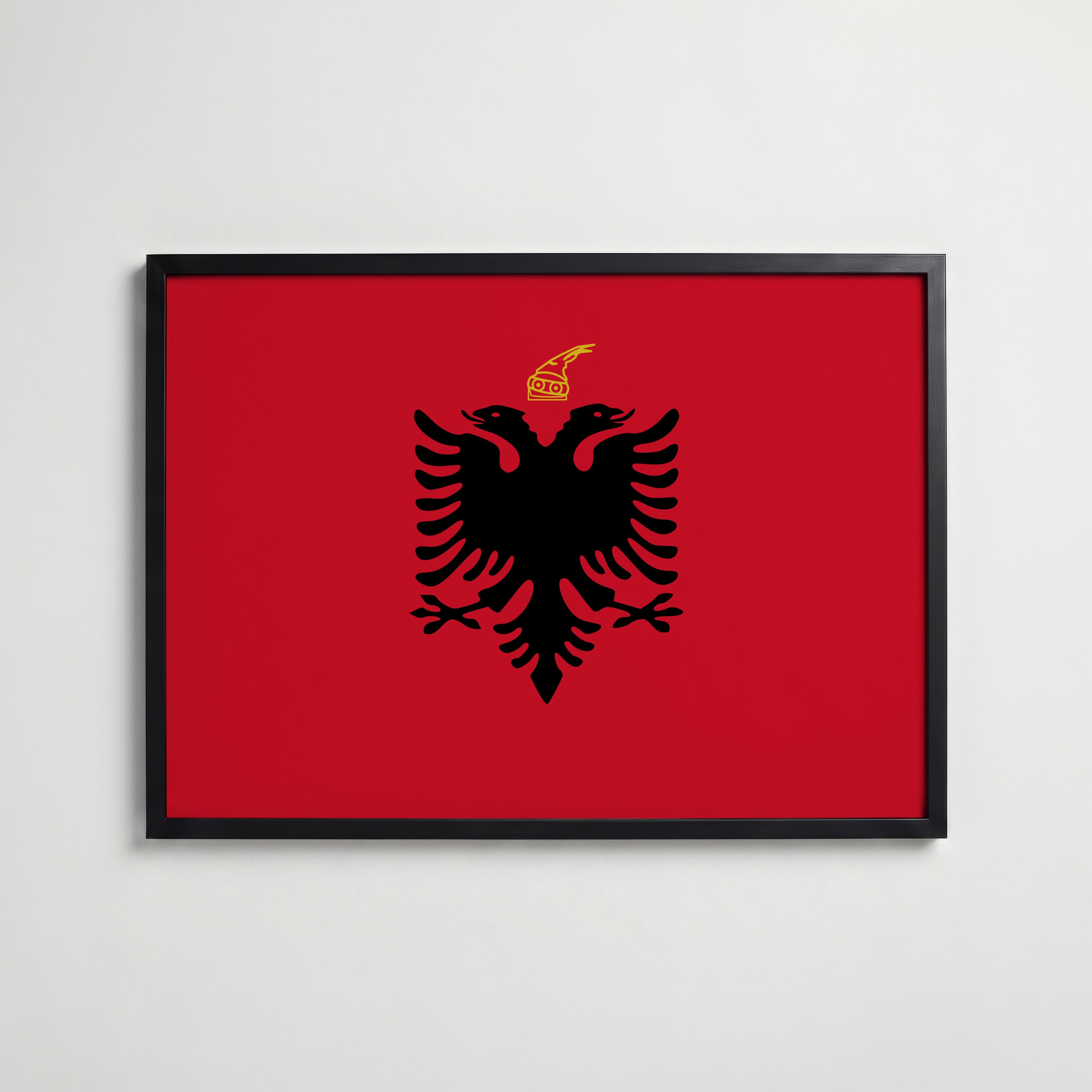 Albania National Flag Poster affisch – köp poster online – Bozetto väggdekoration