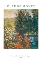 Claude Monet Garden At Montregon Poster
