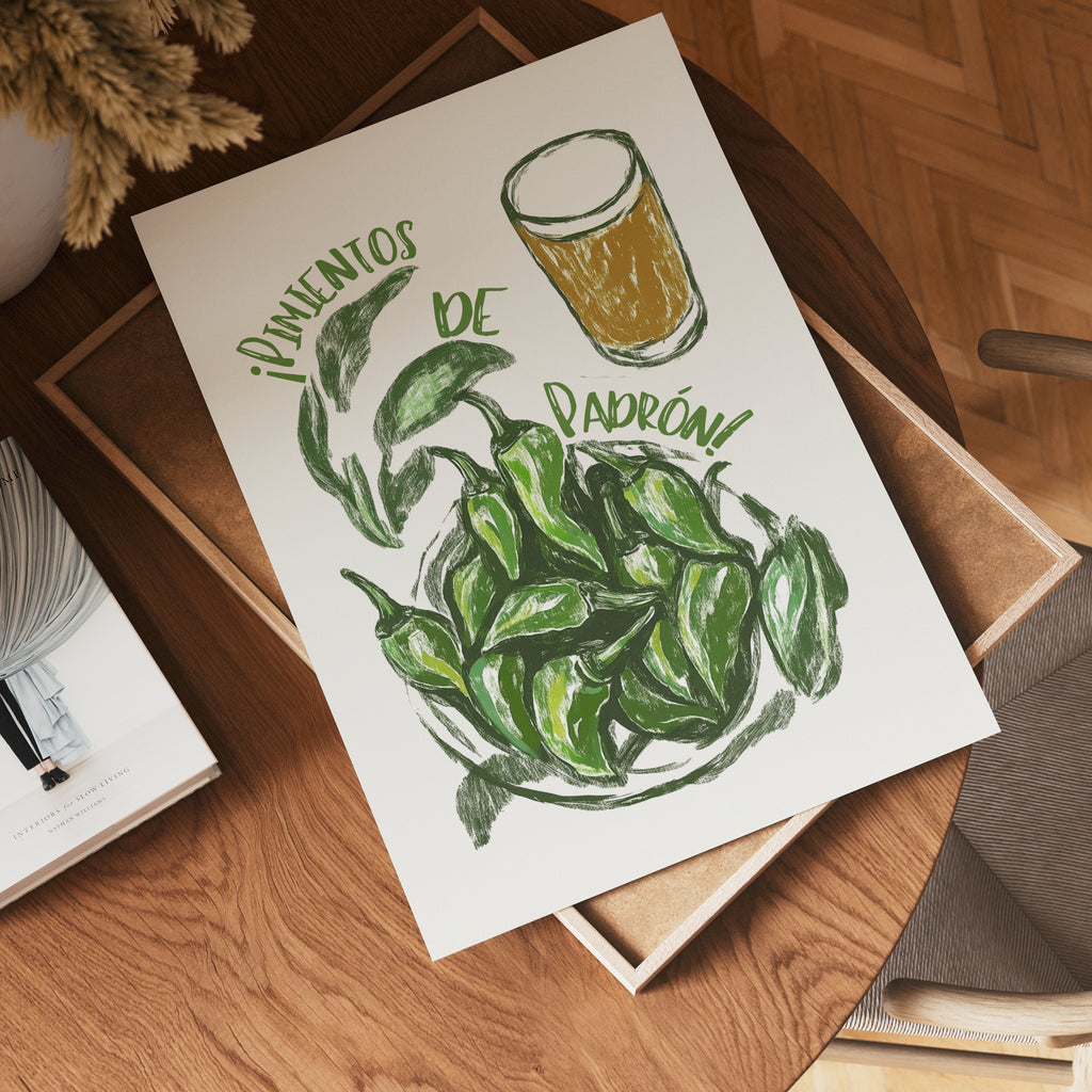 Pimentos De Padrones Poster