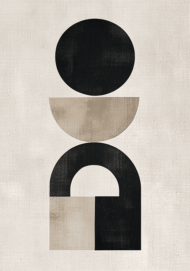 Abstract Geometric Harmony Poster