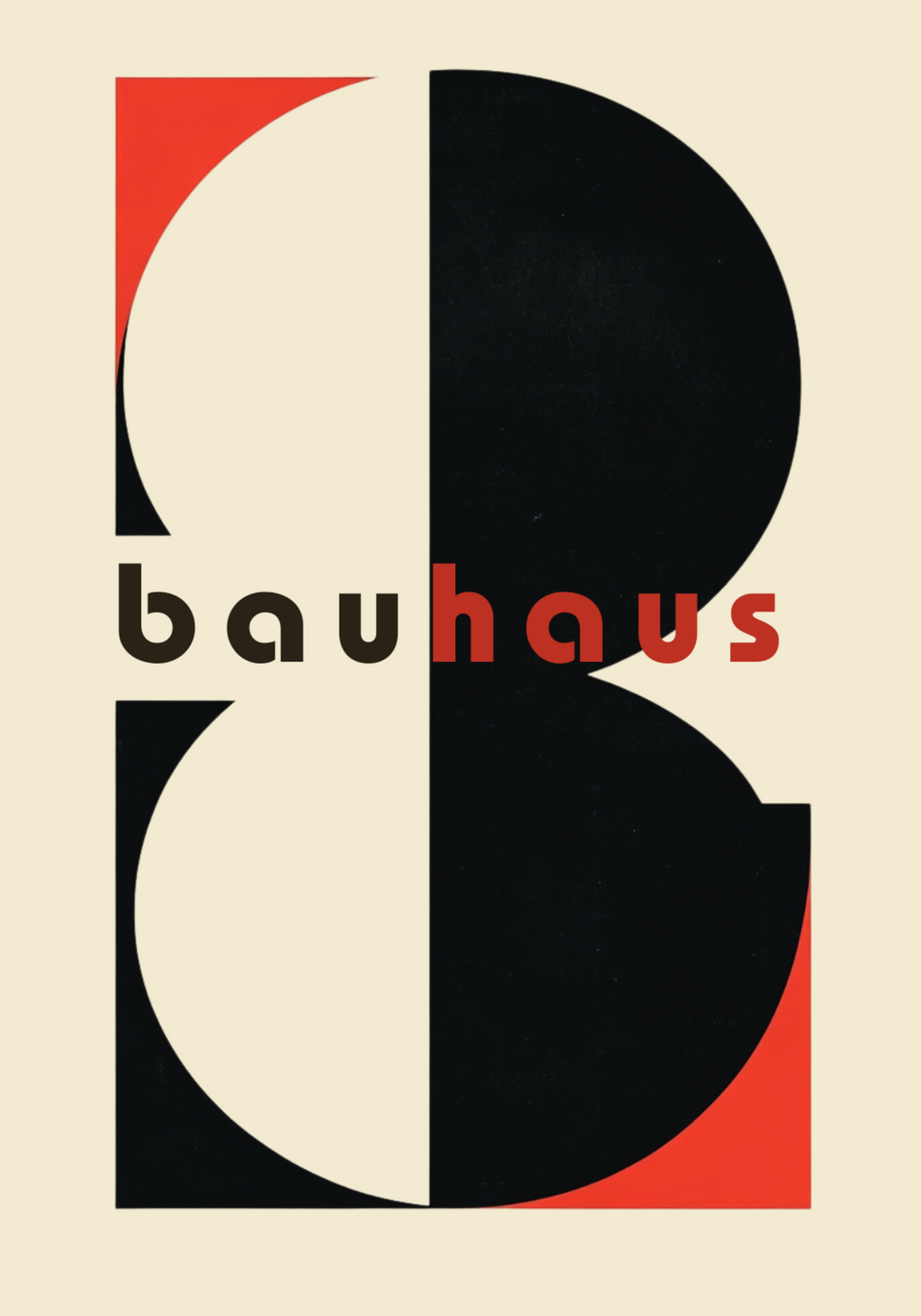 Bauhaus Abstract Typography Poster
