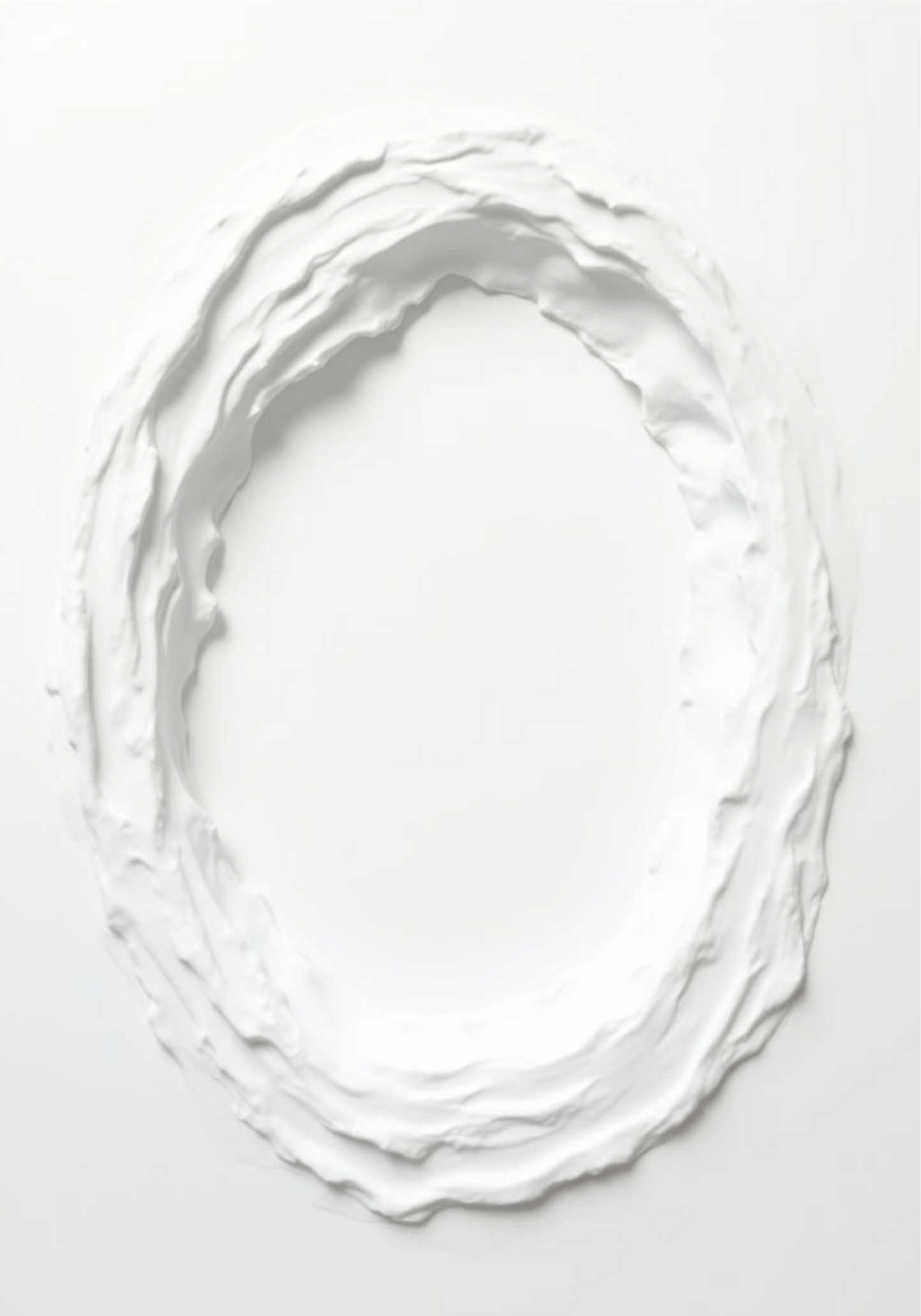 Abstract White Movement No.3 Poster