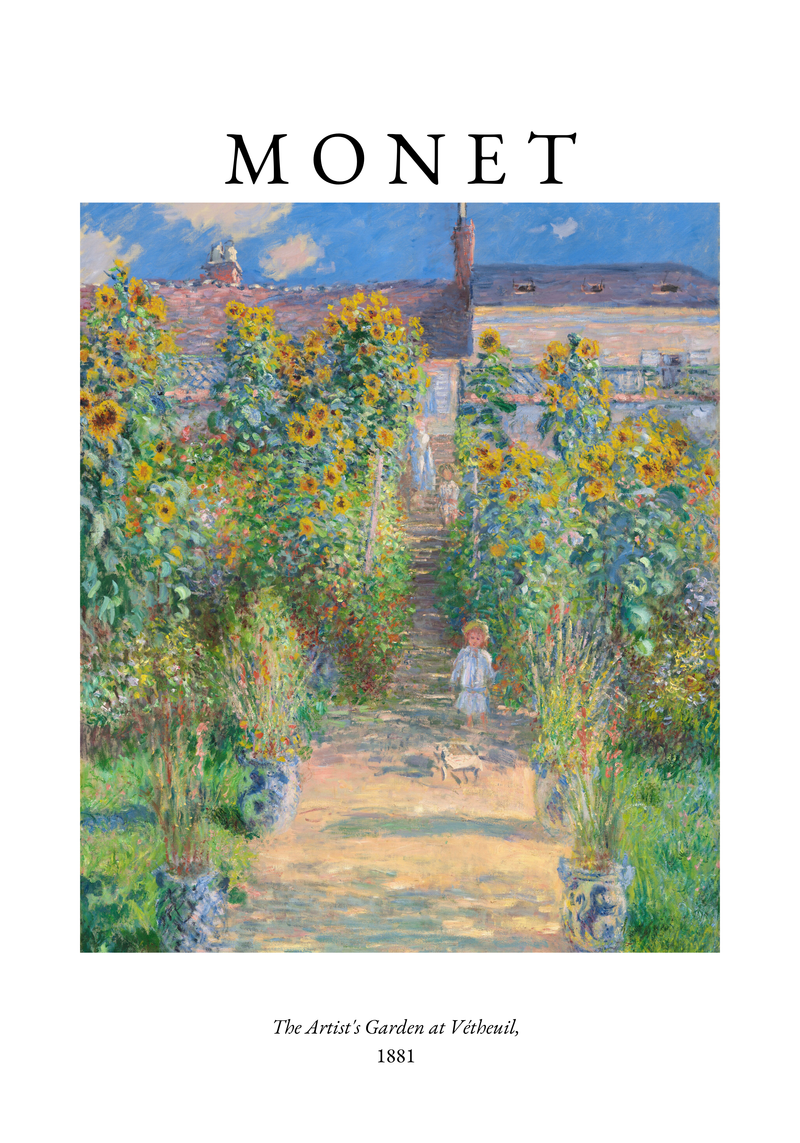 Claude Monet The Artist´s Garden Poster