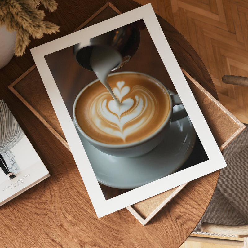 Coffee Latte Love Poster