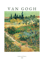 Van Gogh Garden With Flowers Poster