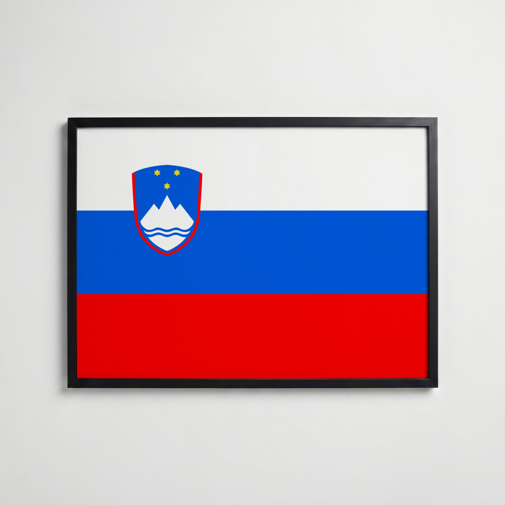 Slovenia National Flag Poster affisch – köp poster online – Bozetto väggdekoration