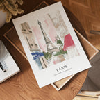 Pastel In Paris Coordinates Poster