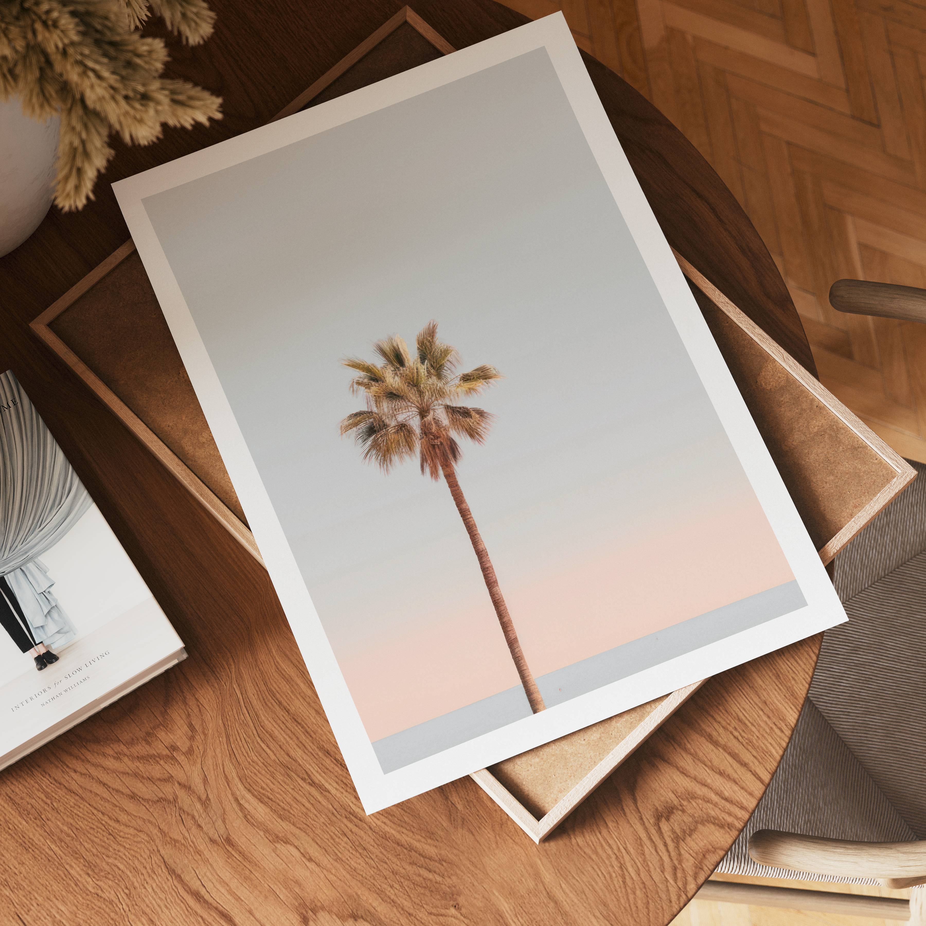 Palm Sunset Poster