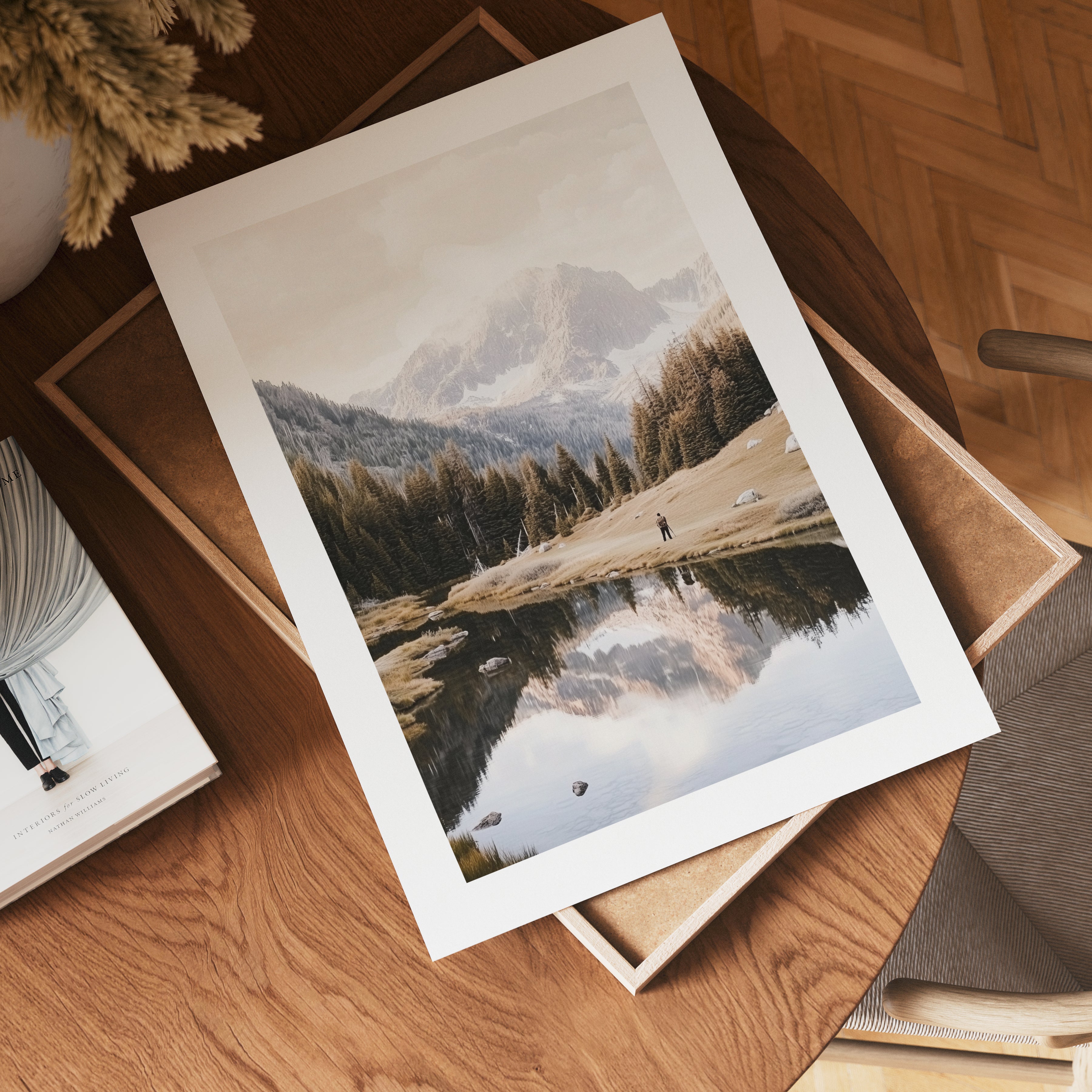 Mountain Lake Reflection Poster