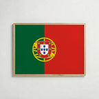 Portugal National Flag Poster – poster väggdekoration inredning – Affischer hos Bozetto