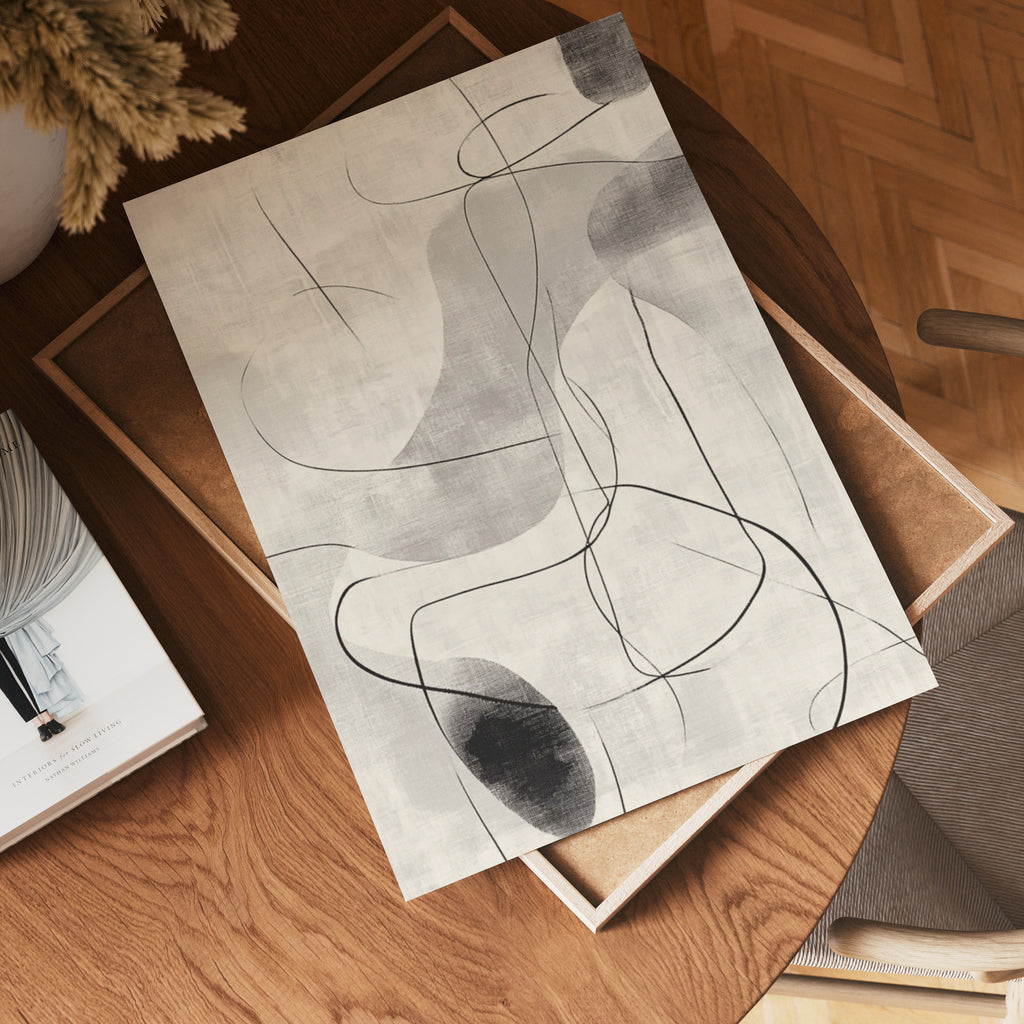 Monochrome Flow Poster