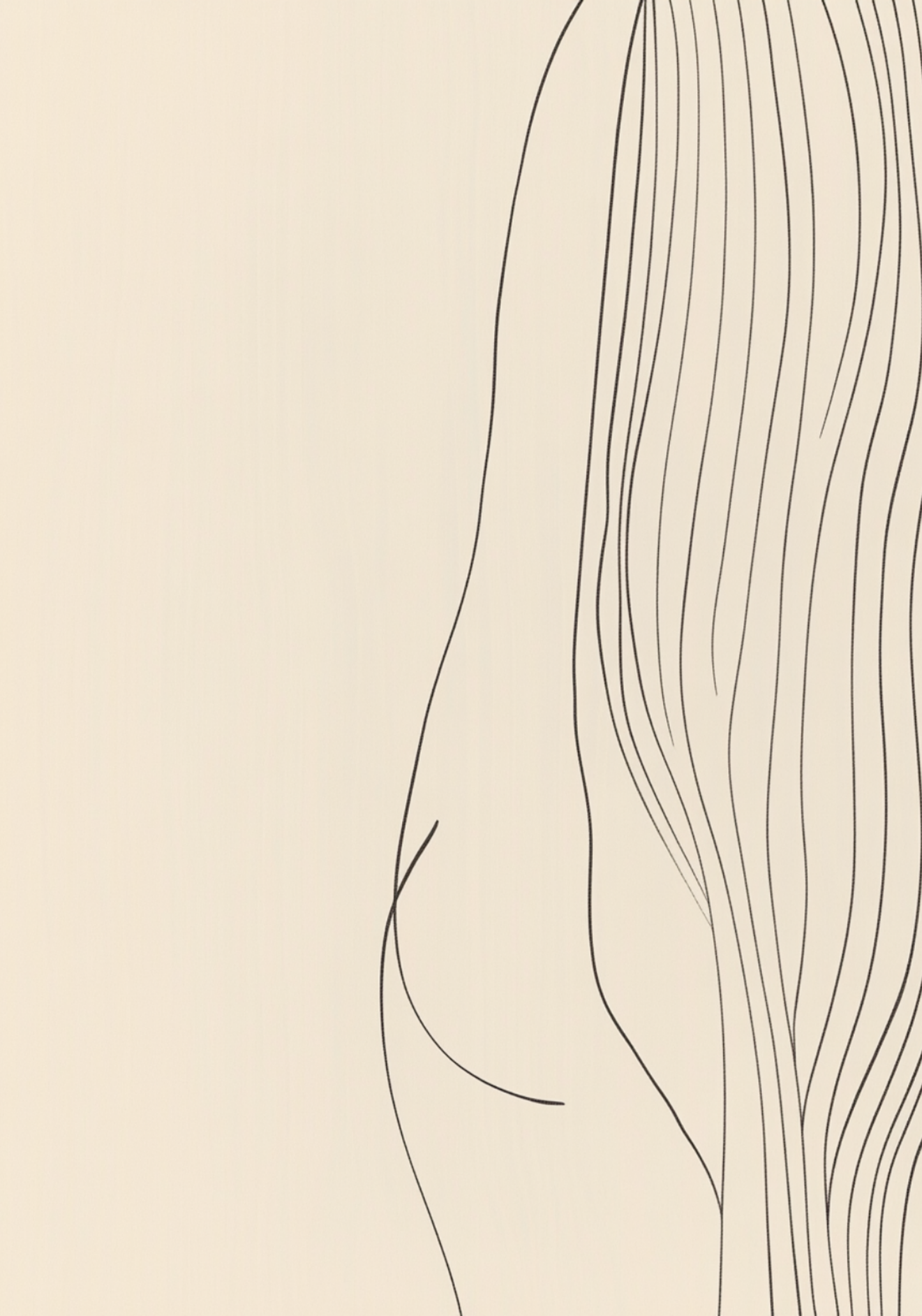 Minimal Nude Silhouette Poster