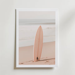 Soft Coast Surfboard Poster