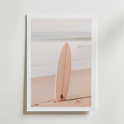 Soft Coast Surfboard Poster