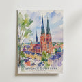 Uppsala Domkyrka affisch inramad i neutral ram – se hur konsttrycket ser ut, Bozetto