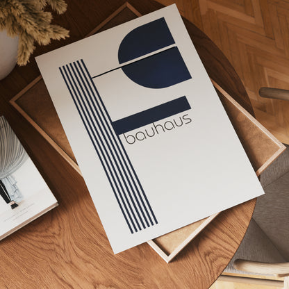 Bauhaus Modern Geometry Poster