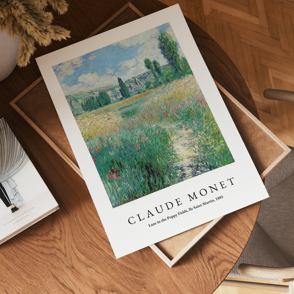 Claude Monet Lane In The Poppy Fields Posters