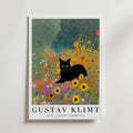 Gustav Klimt Garden Cat – stilfullt konsttryck från Bozetto, tryckt på matt finpapper