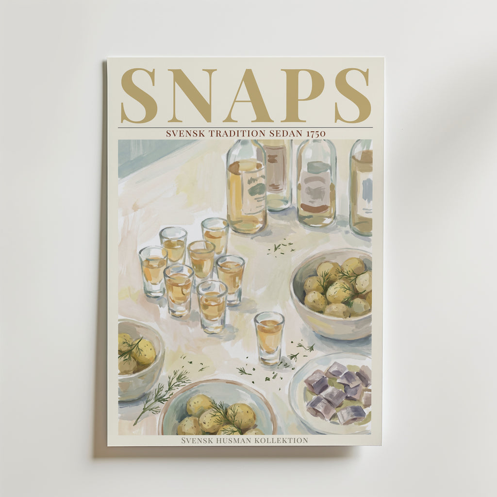 Snaps Poster affisch – poster till väggdekoration – köp online hos Bozetto