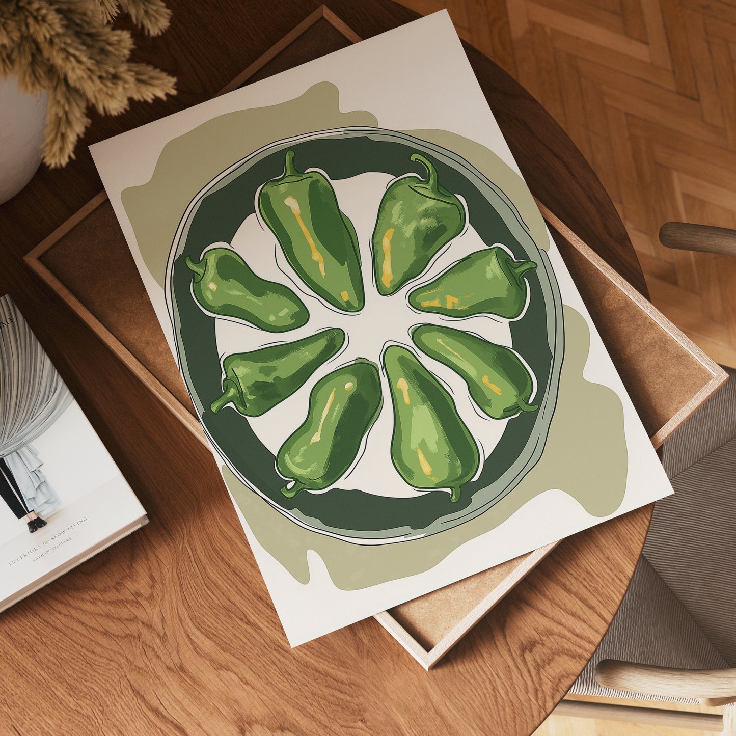 Grilled Padrones Poster