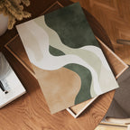 Abstract Green Shapes No.2 Poster